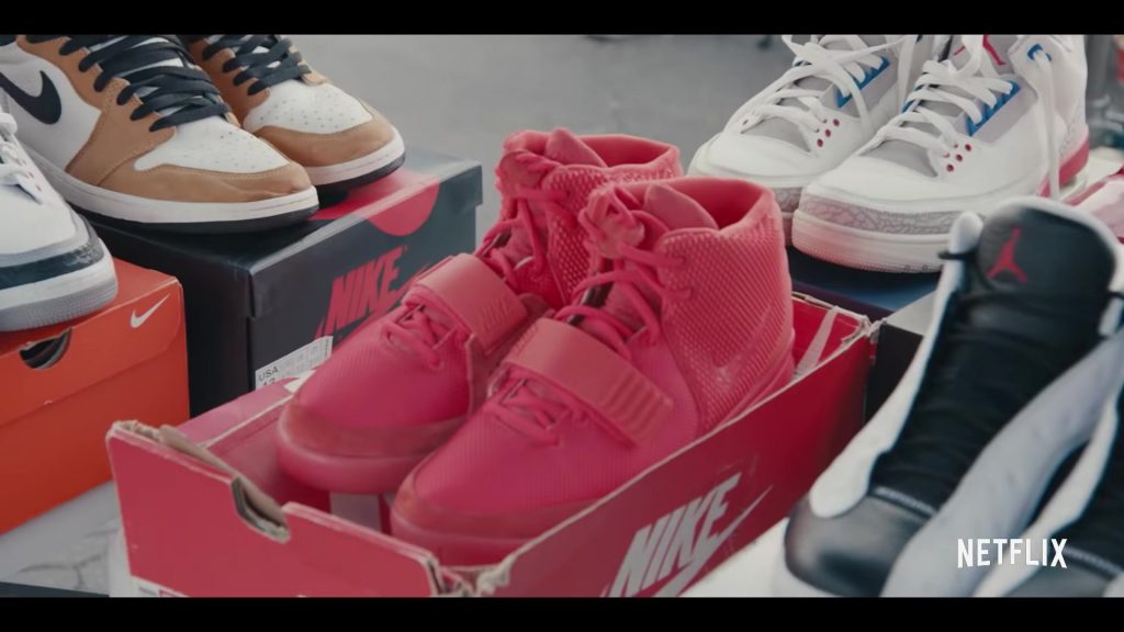 Air Jordan 1 Mid Shoes, Air Yeezy 2 Red October, Air Jordan 3, Air Jordan 13 Retro Sneakers in Sneakerheads Season 1 (2020) (Image 1)