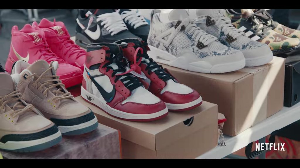 Air Jordan 3 x Justin Timberlake Shoes, Nike Kyrie 4, Air Max 90, Off-White x AJ 1, Air Jordan 4 Retro Pinnacle Snakeskin Sneakers in Sneakerheads Season 1 (2020) (Image 1)