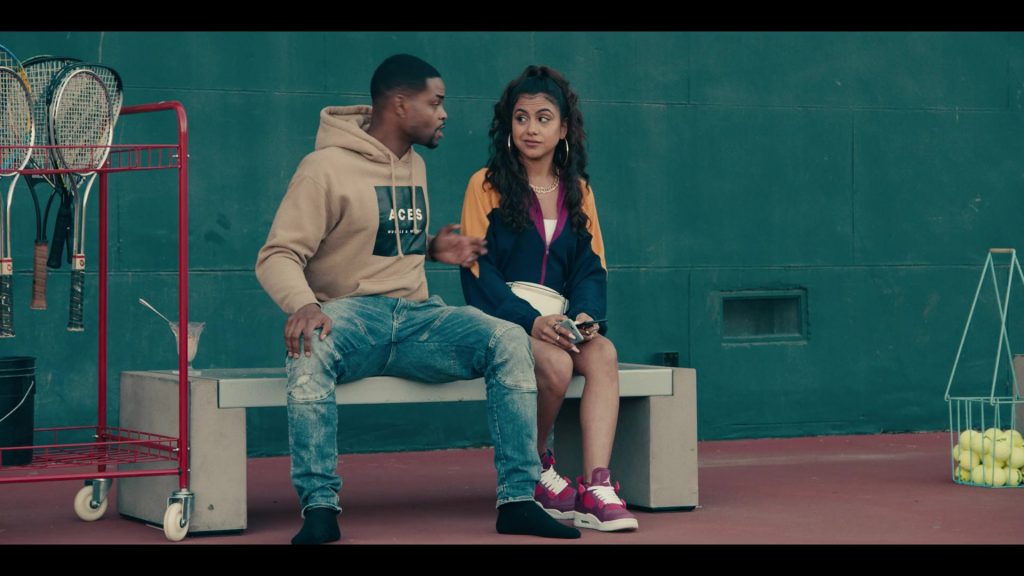 Air Jordan 4 Women's Sneakers of Jearnest Corchado as Nori in Sneakerheads S01E03 “The Match” (2020) (Image 3)
