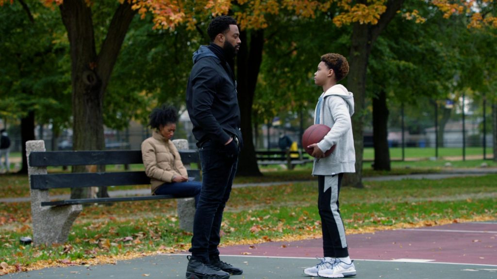 Air Jordan 9 Black Sneakers of LaRoyce Hawkins as Officer Kevin Atwater in Chicago P.D. S08E01 “Fighting Ghosts” (2020) (Image 1)