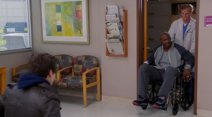 Air Jordan Flight shoes worn by Terry Crews in BROOKLYN NINE-NINE - CHOCOLATE MILK (2014) (Image 1)