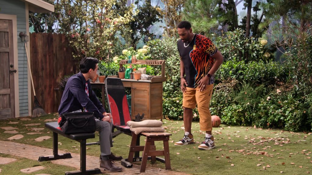 Air Jordan Legacy 312 (Nike) Sneakers of Anthony Alabi as Moz McKellan in Family Reunion S03E01 “Remember Mazzi's First Love” (2021) (Image 2)