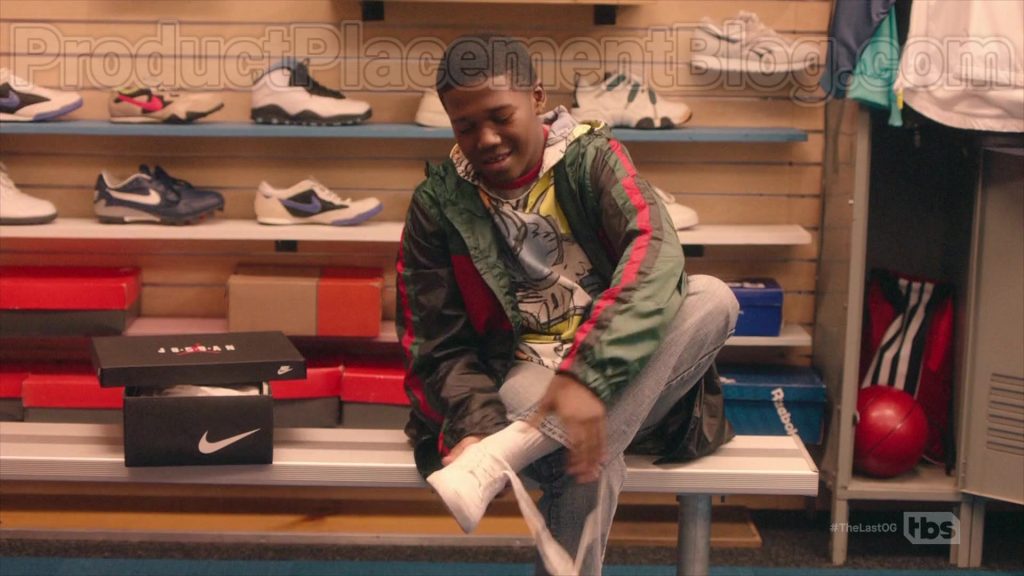 Air Jordan Red & White Sneakers by Nike in The Last O.G. S03E04 “Fresh Jordans” (2020) (Image 1)