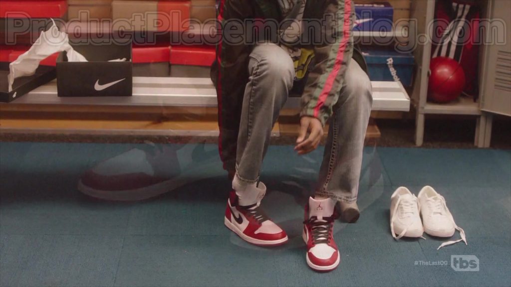 Air Jordan Red & White Sneakers by Nike in The Last O.G. S03E04 “Fresh Jordans” (2020) (Image 2)