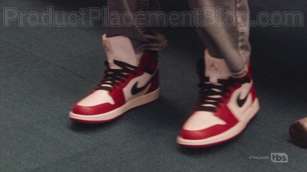 Air Jordan Red & White Sneakers by Nike in The Last O.G. S03E04 “Fresh Jordans” (2020) (Image 3)