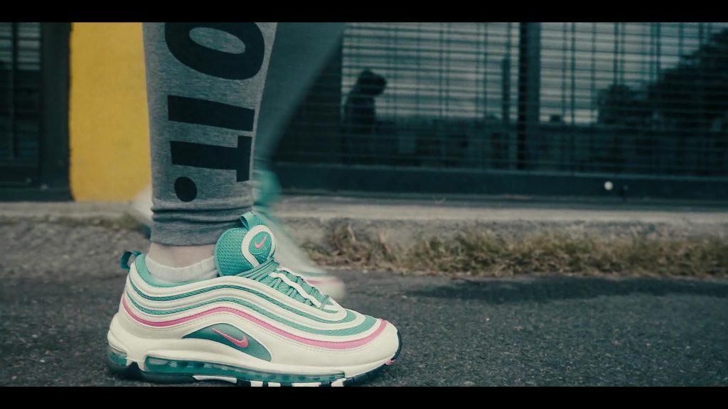Air Max 97 Women's White-Psychic Pink-Nightshade Sneakers in Sneakerheads S01E01 “100% Pure Adrenaline” (2020) (Image 1)
