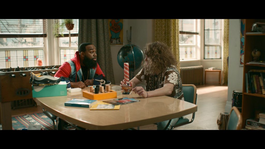 Air Max 97 and Nike Jordan 1 Sneakers in Woke S01E08 “Blue Lies Matter” (2020) (Image 4)