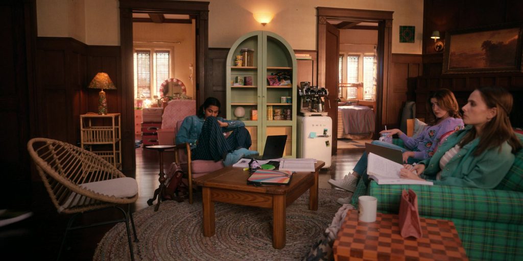 Apple MacBook, Smeg Refrigerator, Velveeta, Mighty Leaf Tea, You Need This Snack, PopChips, Jell-O, Converse Shoes in The Sex Lives of College Girls S03E03 “”Four to a Suite” (2024) (Image 2)