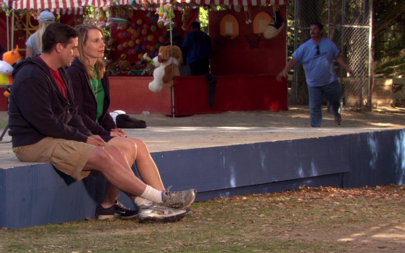 Asics Sneakers Worn by Steve Carell (Michael Scott) and Nike Sneakers Worn by Amy Ryan (Holly Flax) in The Office – Season 5, Episode 28, “Company Picnic” (2009) (Image 1)
