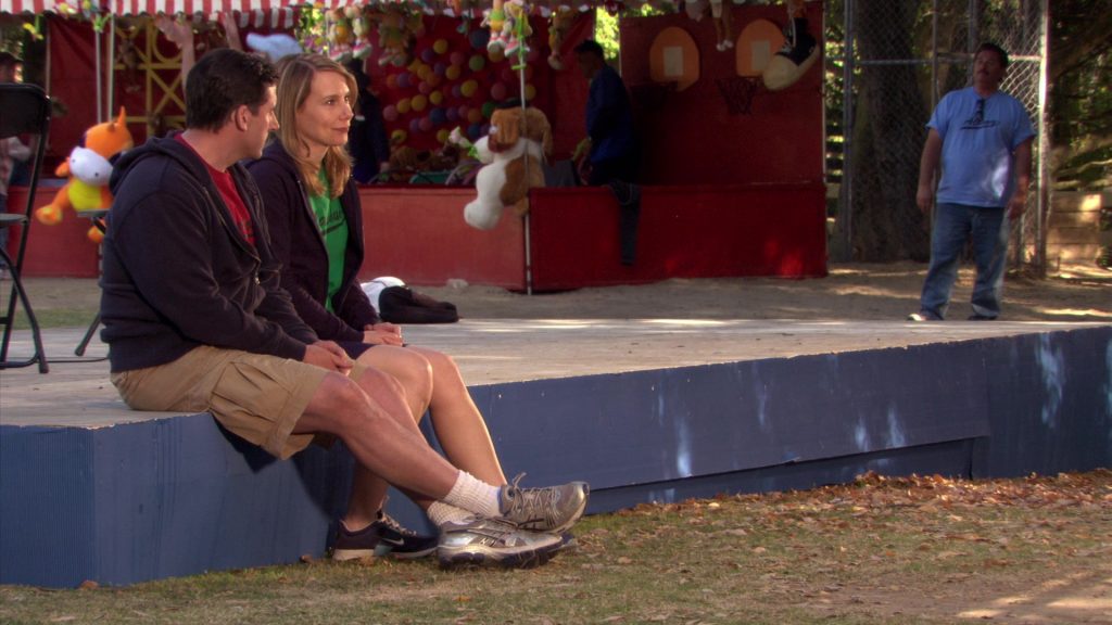 Asics Sneakers Worn by Steve Carell (Michael Scott) and Nike Sneakers Worn by Amy Ryan (Holly Flax) in The Office – Season 5, Episode 28, “Company Picnic” (2009) (Image 2)