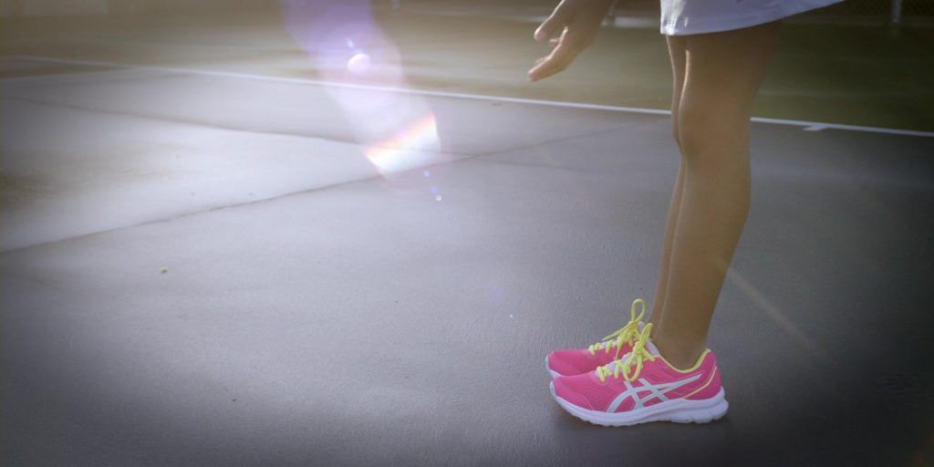 Asics Women's Pink Sneakers in All American - Homecoming S01E07 “Godspeed” (2022) (Image 1)