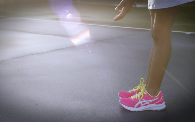 Asics Women's Pink Sneakers in All American - Homecoming S01E07 “Godspeed” (2022) (Image 1)