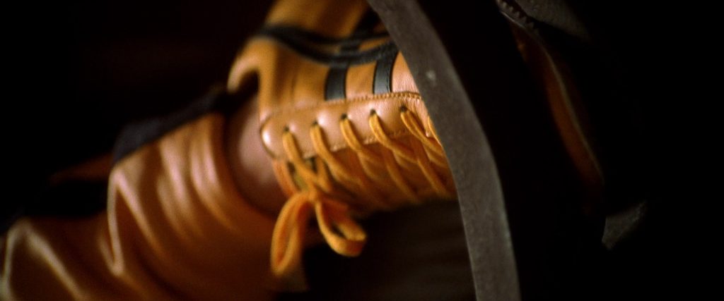 Asics Yellow Shoes Worn by Uma Thurman as The Bride in Kill Bill - Vol. 1 (2003) (Image 1)