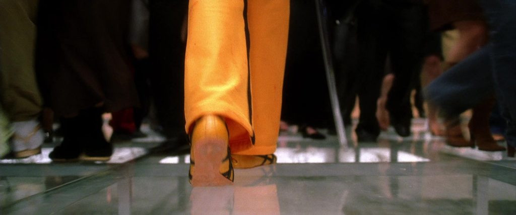 Asics Yellow Shoes Worn by Uma Thurman as The Bride in Kill Bill - Vol. 1 (2003) (Image 10)