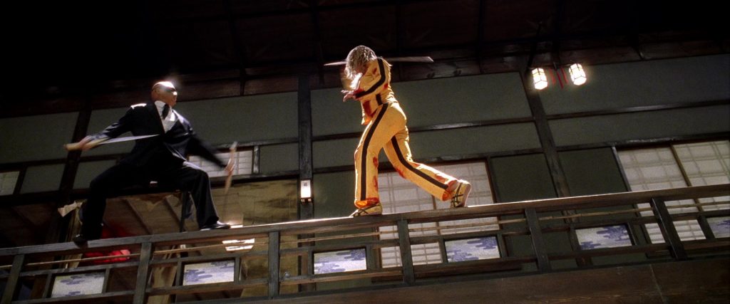 Asics Yellow Shoes Worn by Uma Thurman as The Bride in Kill Bill - Vol. 1 (2003) (Image 2)