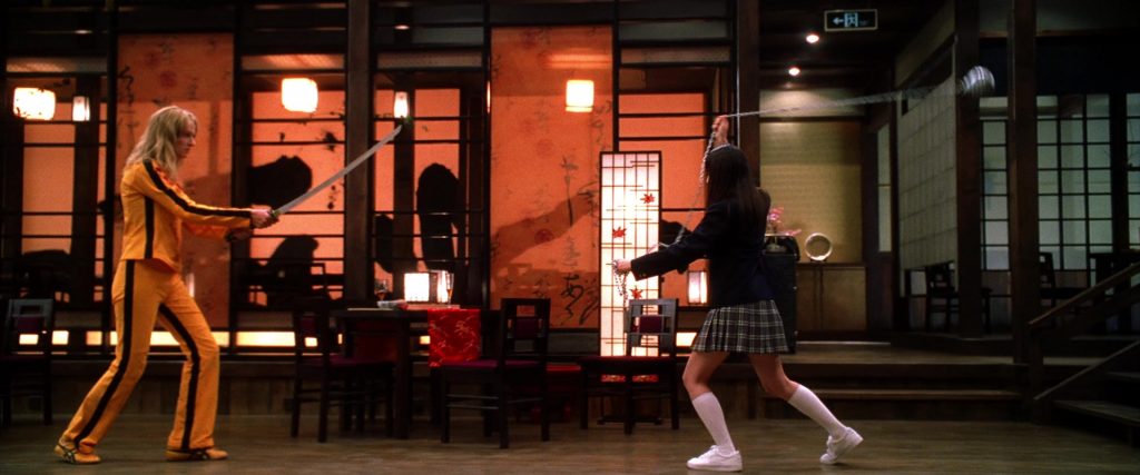 Asics Yellow Shoes Worn by Uma Thurman as The Bride in Kill Bill - Vol. 1 (2003) (Image 3)
