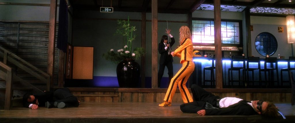 Asics Yellow Shoes Worn by Uma Thurman as The Bride in Kill Bill - Vol. 1 (2003) (Image 5)