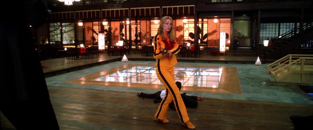 Asics Yellow Shoes Worn by Uma Thurman as The Bride in Kill Bill - Vol. 1 (2003) (Image 6)