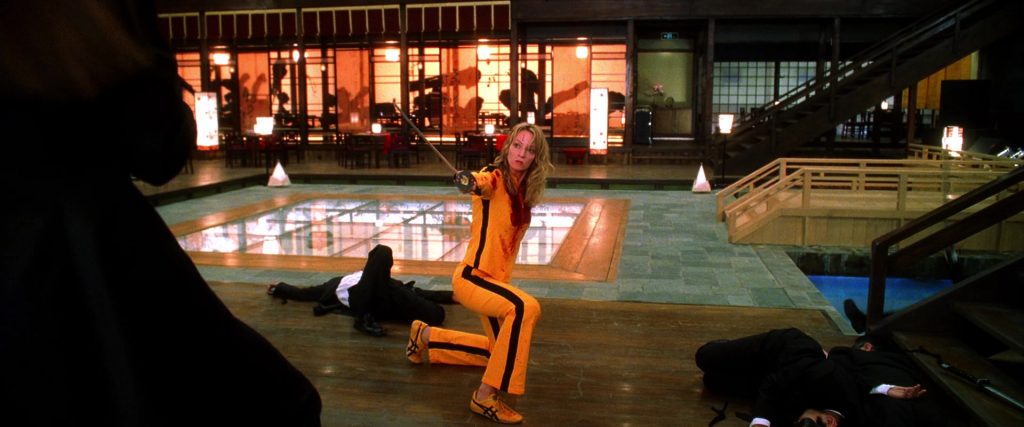 Asics Yellow Shoes Worn by Uma Thurman as The Bride in Kill Bill - Vol. 1 (2003) (Image 8)