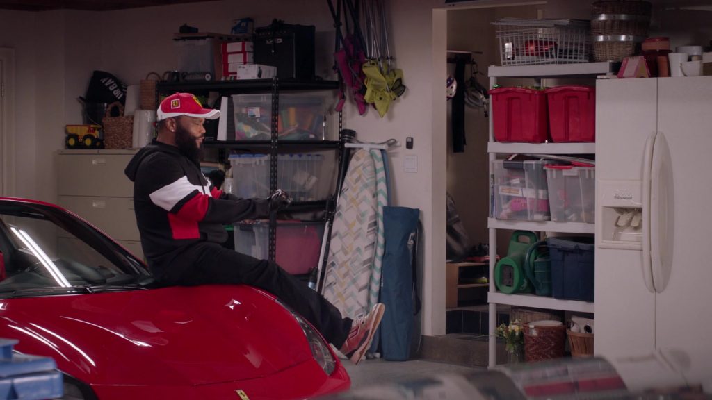 Bally Men's King Metallic Leather High-Top Sneakers of Anthony Anderson as Andre ‘Dre' Johnson in Black-ish S07E16 “100 Yards and Runnin'” (2021) (Image 1)