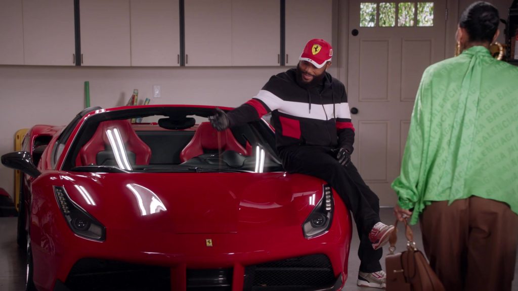 Bally Men's King Metallic Leather High-Top Sneakers of Anthony Anderson as Andre ‘Dre' Johnson in Black-ish S07E16 “100 Yards and Runnin'” (2021) (Image 2)
