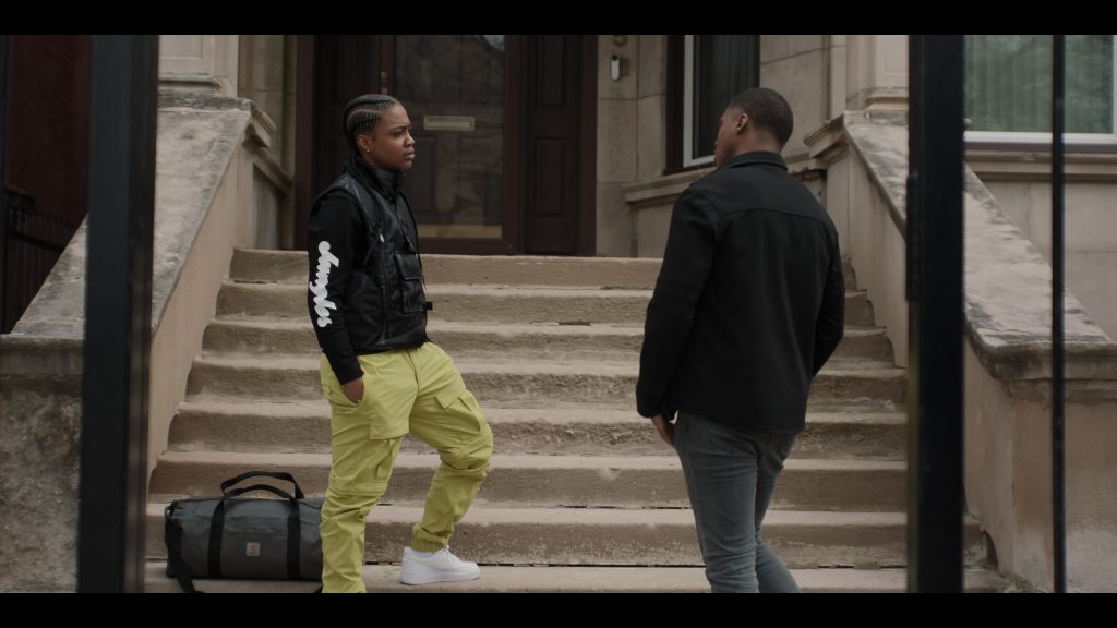 Carhartt Bag and Nike Shoes in The Chi S06E06 “Boyz II Men” (2023) (Image 1)