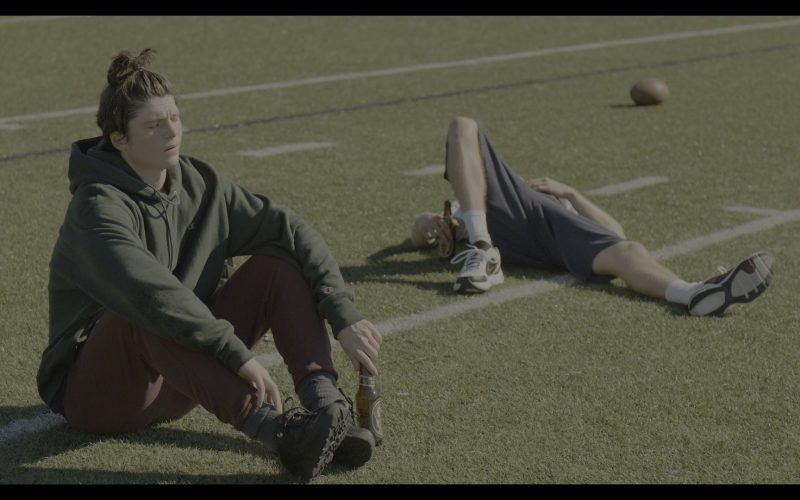 Champion Green Hoodie and Nike Sneakers in The Society – Season 1, Episode 2, Our Town (2019) (Image 1)