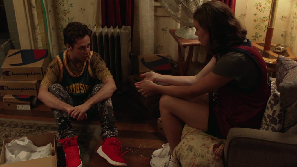 Champion Red Shoes For Men Worn by Ethan Cutkosky as Carl Gallagher in Shameless Season 10 Episode 5 “Sparky” (2019) (Image 1)