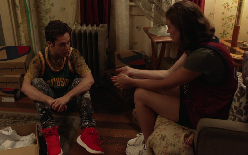 Champion Red Shoes For Men Worn by Ethan Cutkosky as Carl Gallagher in Shameless Season 10 Episode 5 “Sparky” (2019) (Image 1)