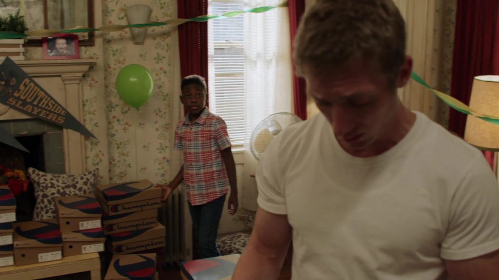 Champion Shoe Boxes in Shameless Season 10 Episode 5 “Sparky” (2019) (Image 4)