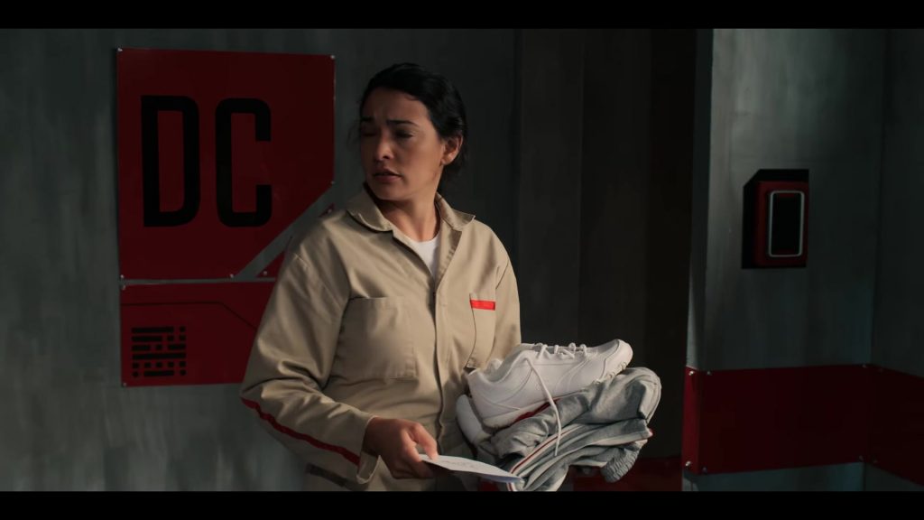 Champion Sneakers Held by Natalie Martinez in The I-Land – Season 1, Episode 7 (2019) (Image 1)