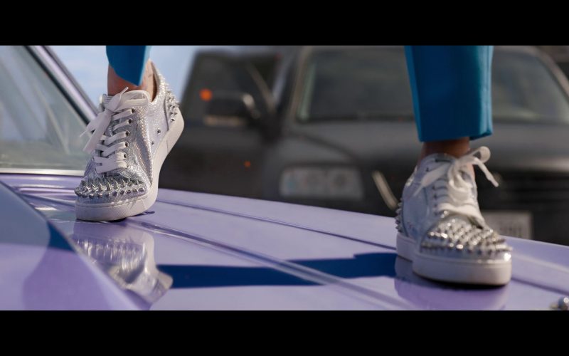 Christian Louboutin Vieira Embellished Spikes Sneakers Worn by Brie Larson as Tess in Fast X (2023) (Image 1)