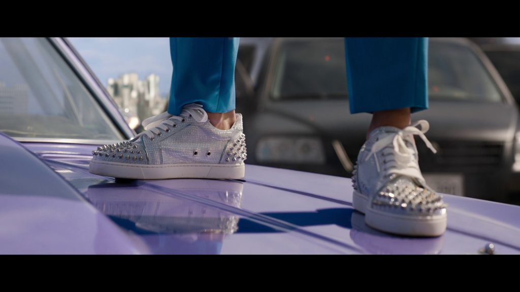 Christian Louboutin Vieira Embellished Spikes Sneakers Worn by Brie Larson as Tess in Fast X (2023) (Image 2)