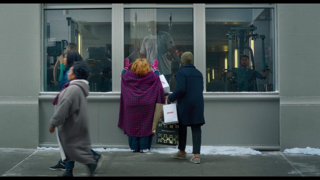 Clarins, Bloomingdale's and Nike Shoes in Genie (2023) (Image 1)