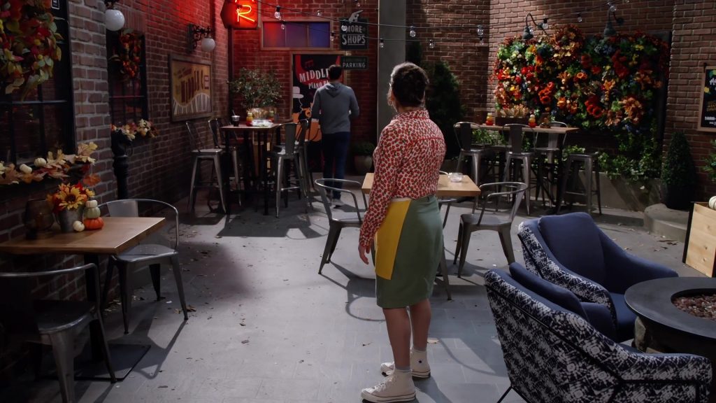 Converse All-Star Hi White Sneakers Worn by Mayim Bialik in Call Me Kat S03E08 “Call Me Fancy Puffenstuff” (2022) (Image 1)