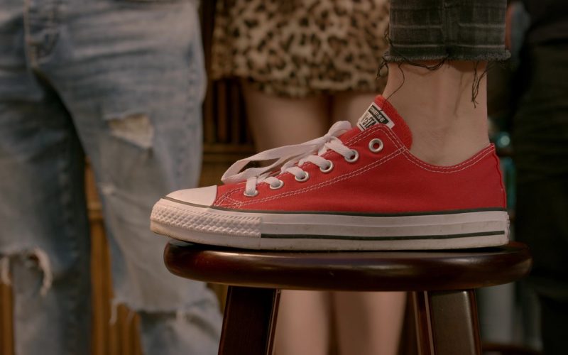 Converse All Star Red Shoes of Peyton List as Tory Nichols in Cobra Kai S02E09 “Pulpo” (2019) (Image 1)