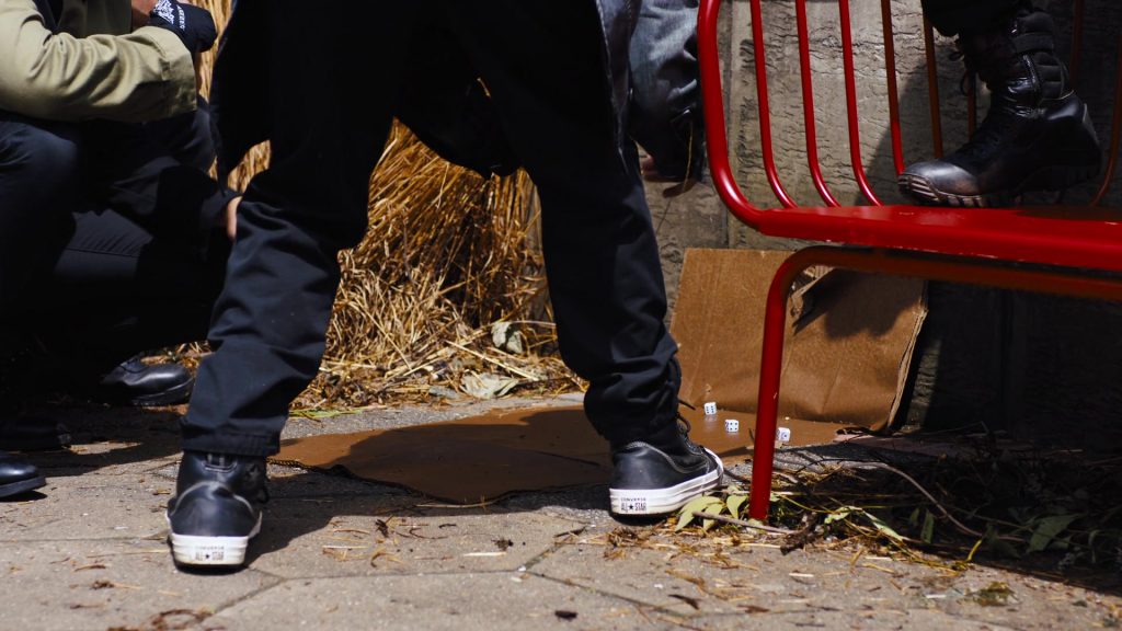 Converse All-Star Shoes in DMZ S01E04 “Home” (2022) (Image 1)