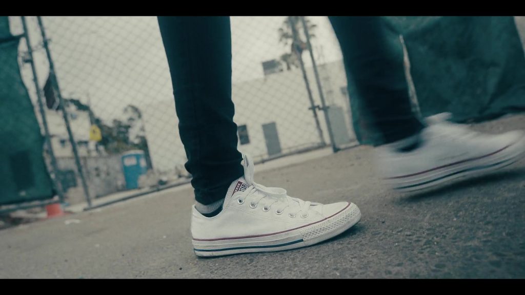 Converse AllStar White Shoes in Sneakerheads S01E01 “100% Pure Adrenaline” (2020) (Image 1)