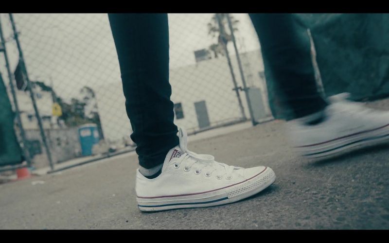 Converse AllStar White Shoes in Sneakerheads S01E01 “100% Pure Adrenaline” (2020) (Image 1)