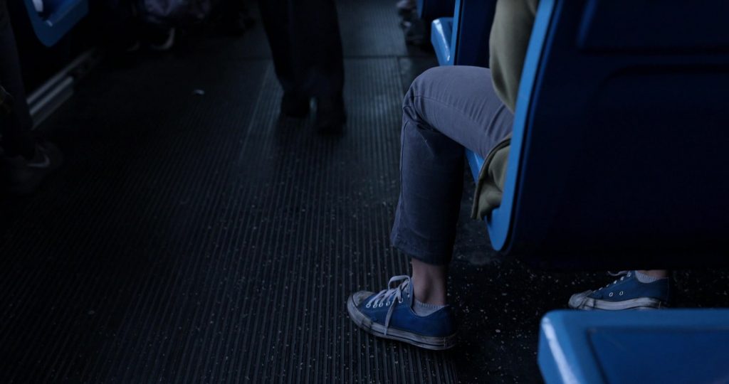 Converse Blue Shoes Worn by Jearnest Corchado as Marisol Rosado in Little America Season 1 Episode 2 “The Jaguar” (2020) (Image 2)