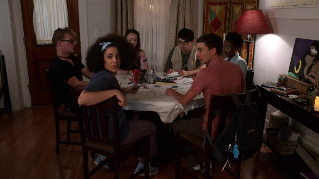 Converse Blue Shoes in Atypical Season 3 Episode 4 “Y.G.A.G.G.” (2019) (Image 1)