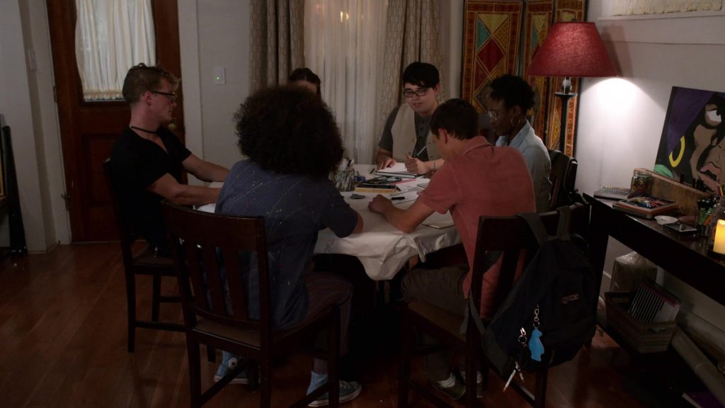Converse Blue Shoes in Atypical Season 3 Episode 4 “Y.G.A.G.G.” (2019) (Image 2)