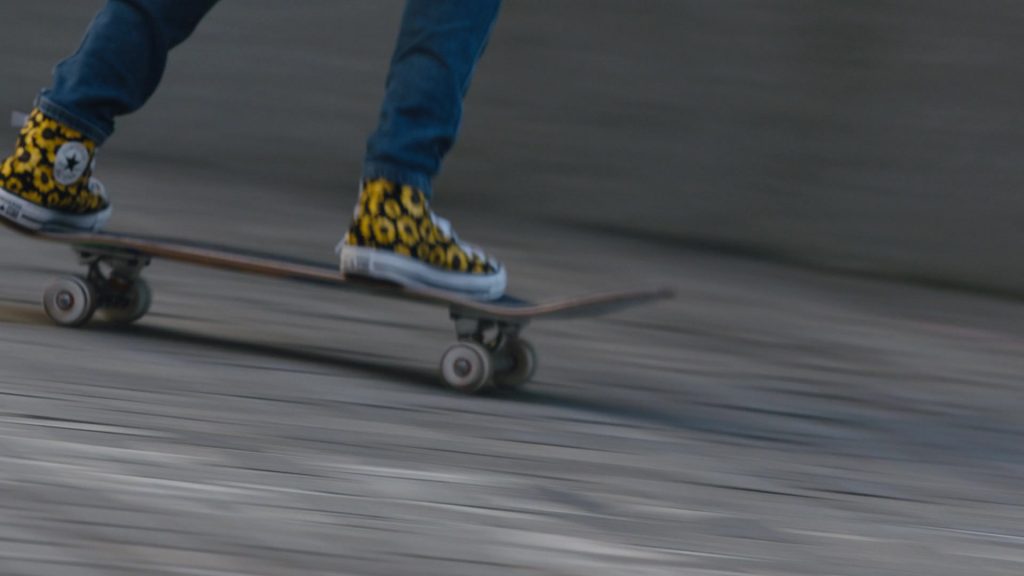 Converse Chuck Taylor All Star Hi Sunflower Sneakers of Kaci Walfall in Naomi S01E04 “Enigma” (2022) (Image 1)