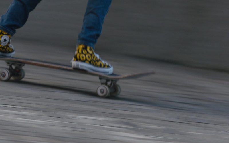 Converse Chuck Taylor All Star Hi Sunflower Sneakers of Kaci Walfall in Naomi S01E04 “Enigma” (2022) (Image 1)