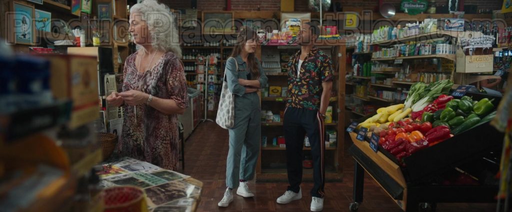 Converse Chuck Taylor All Star High Tops White Sneakers of Dakota Johnson in The High Note (2020) (Image 1)