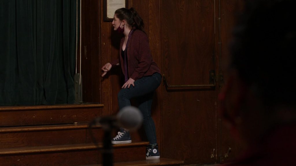 Converse HiTop Shoes of Emma Kenney as Debbie Gallagher in Shameless S11E04 “NIMBY” (2021) (Image 1)