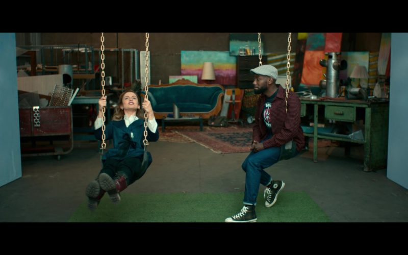 Converse High-Top Sneakers Worn by Lamorne Morris as Keef in Woke S01E05 “Oaktown Get-Down” (2020) (Image 1)