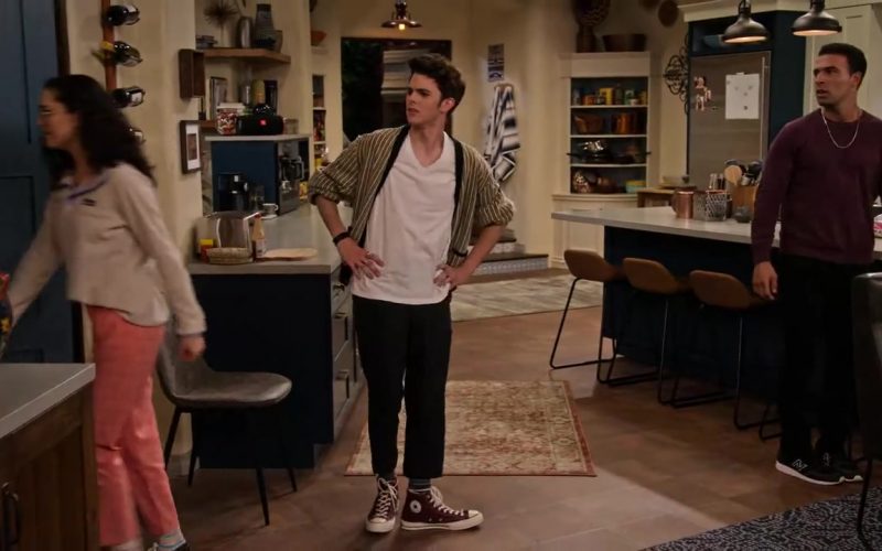 Converse High Top Sneakers Worn by Reed Horstmann as Stick Goldstein in The Expanding Universe of Ashley Garcia Season 1 Episode 3 “Haptics” (2020) (Image 1)