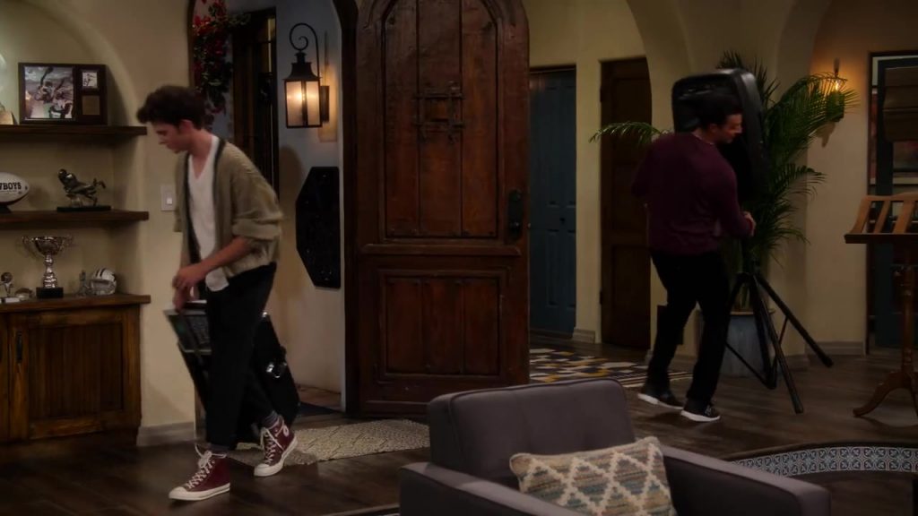 Converse High Top Sneakers Worn by Reed Horstmann as Stick Goldstein in The Expanding Universe of Ashley Garcia Season 1 Episode 3 “Haptics” (2020) (Image 3)