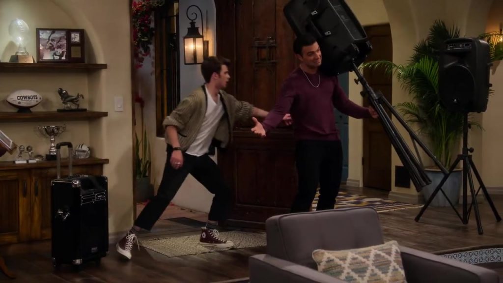 Converse High Top Sneakers Worn by Reed Horstmann as Stick Goldstein in The Expanding Universe of Ashley Garcia Season 1 Episode 3 “Haptics” (2020) (Image 4)